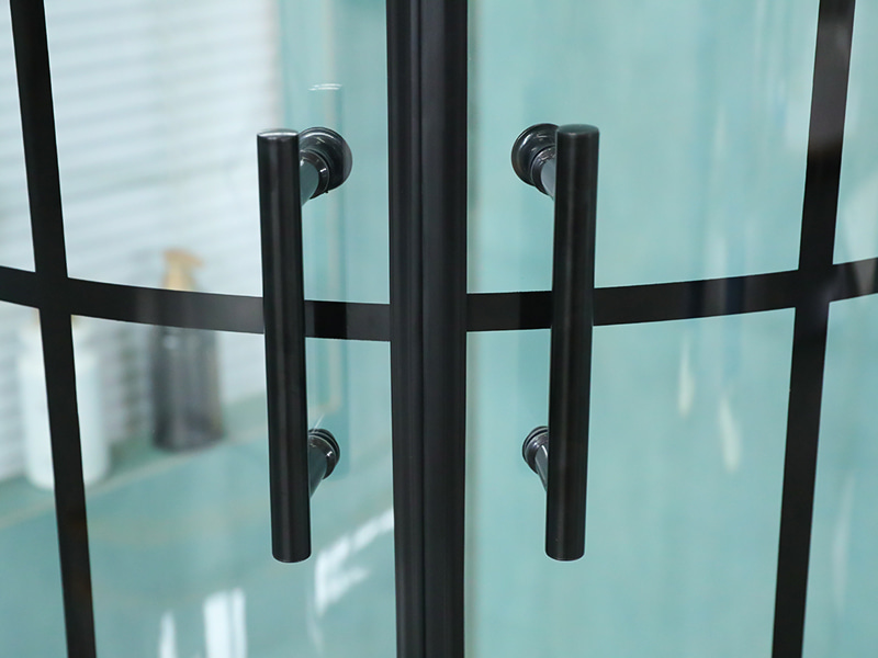 Cabină de duș glisantă dublă pentru baie din sticlă securizată în formă de arc SE Cabină de duș glisantă dublă pentru baie din sticlă securizată în formă de arc SE