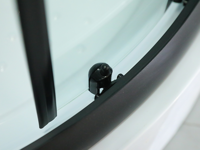 Cabină de duș glisantă dublă pentru baie din sticlă securizată în formă de arc SE Cabină de duș glisantă dublă pentru baie din sticlă securizată în formă de arc SE