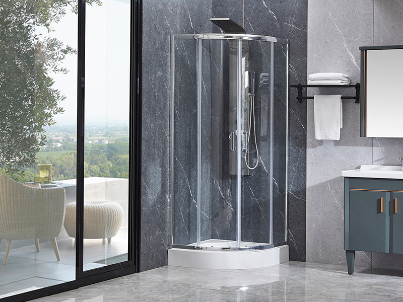 Cabine De Duș Glisantă SE Profil Aluminiu Cromat Pentru Baie Cabine De Duș Glisantă SE Profil Aluminiu Cromat Pentru Baie