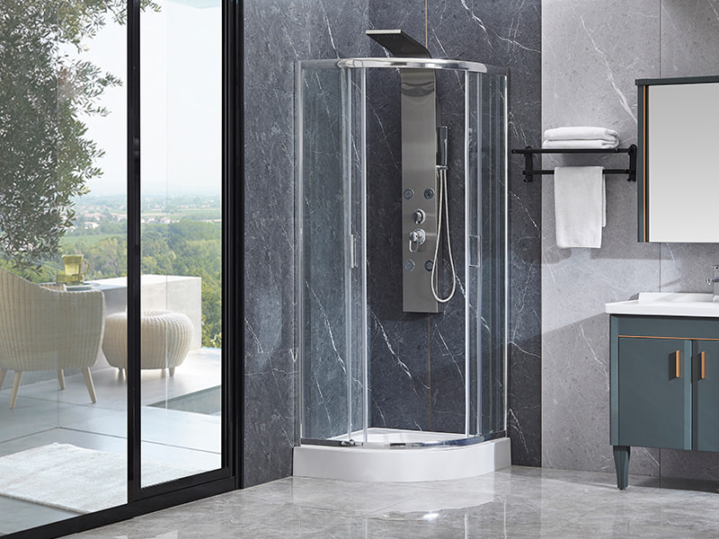 Cabine De Duș Glisantă SE Profil Aluminiu Cromat Pentru Baie Cabine De Duș Glisantă SE Profil Aluminiu Cromat Pentru Baie