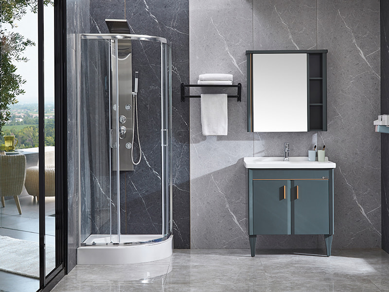 Cabine De Duș Glisantă SE Profil Aluminiu Cromat Pentru Baie Cabine De Duș Glisantă SE Profil Aluminiu Cromat Pentru Baie