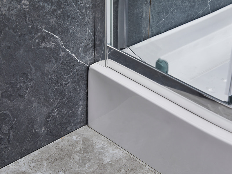 Cabine De Duș Glisantă SE Profil Aluminiu Cromat Pentru Baie Cabine De Duș Glisantă SE Profil Aluminiu Cromat Pentru Baie