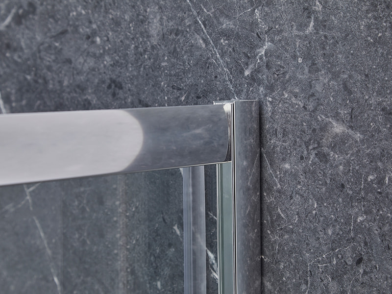 Cabine De Duș Glisantă SE Profil Aluminiu Cromat Pentru Baie Cabine De Duș Glisantă SE Profil Aluminiu Cromat Pentru Baie