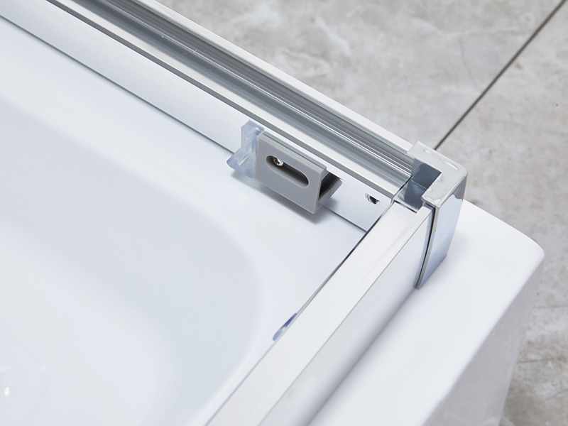 Cabină de duș glisantă baie din sticlă securizată SQ, cu tavă Cabină de duș glisantă baie din sticlă securizată SQ, cu tavă