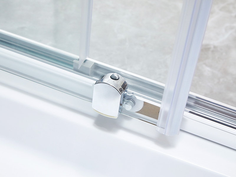 Cabină de duș glisantă baie din sticlă securizată SQ, cu tavă Cabină de duș glisantă baie din sticlă securizată SQ, cu tavă