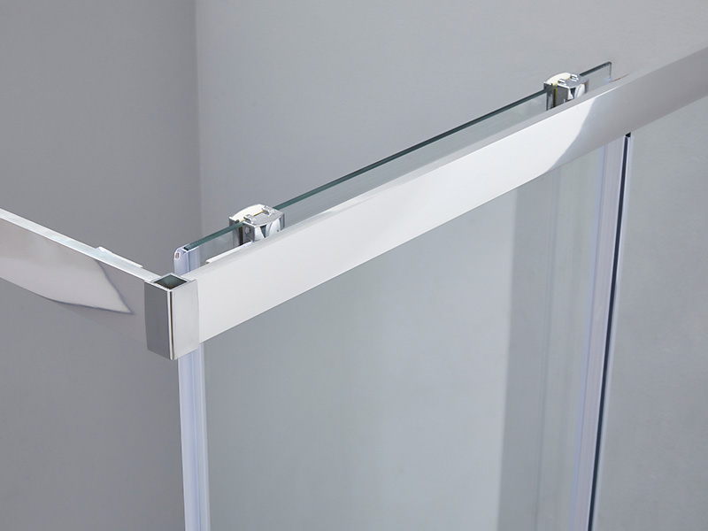 Cabină de duș glisantă baie din sticlă securizată SQ, cu tavă Cabină de duș glisantă baie din sticlă securizată SQ, cu tavă